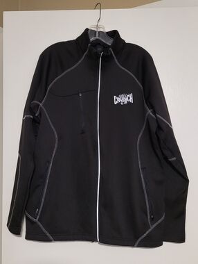 Crunch Fitness Black Full-Zip Jacket